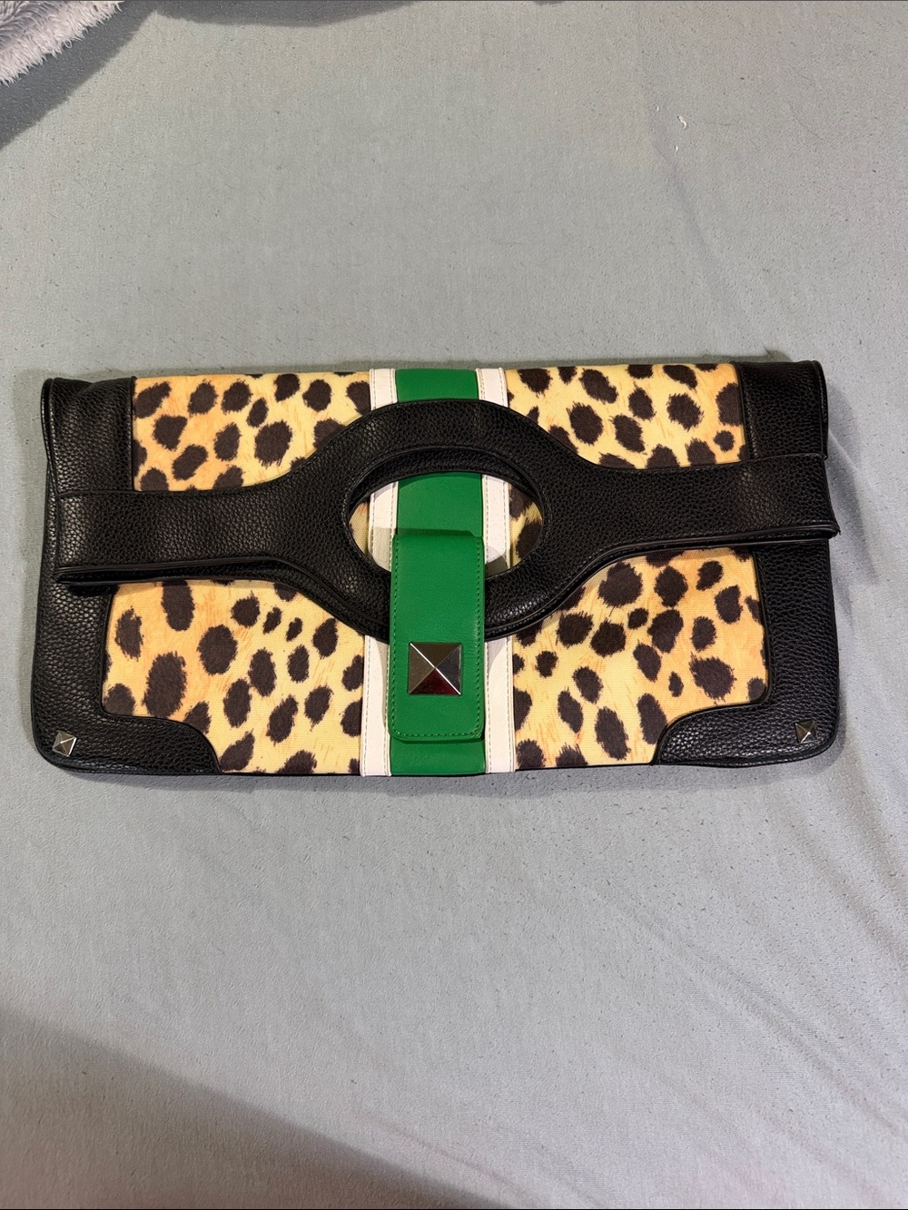 L.A.M.B Leopard Clutch